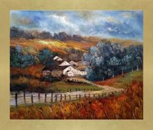 Sechery in Autumn Reproduction Pre-Framed