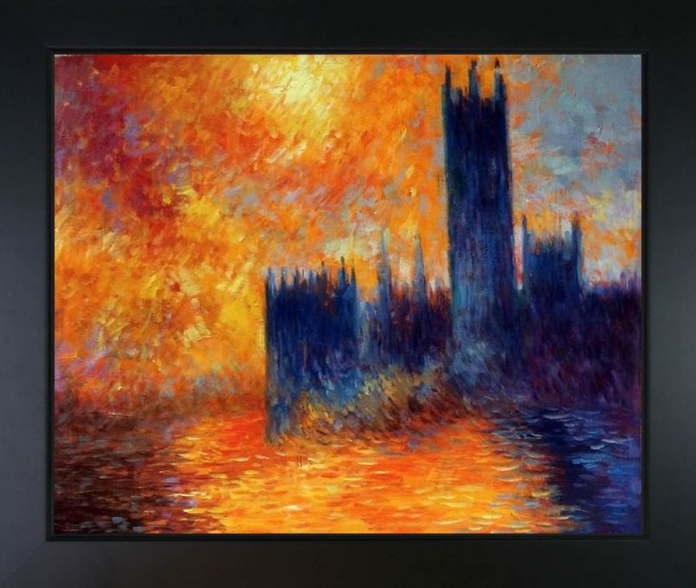 House of Parliament Sun - New Age Black Frame 20"X24"