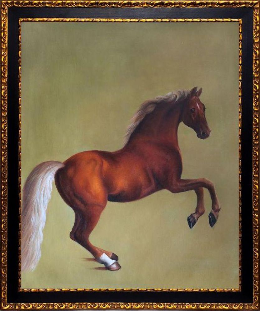 Whistlejacket Pre-framed - Verona Black and Gold Braid 20" X 24"