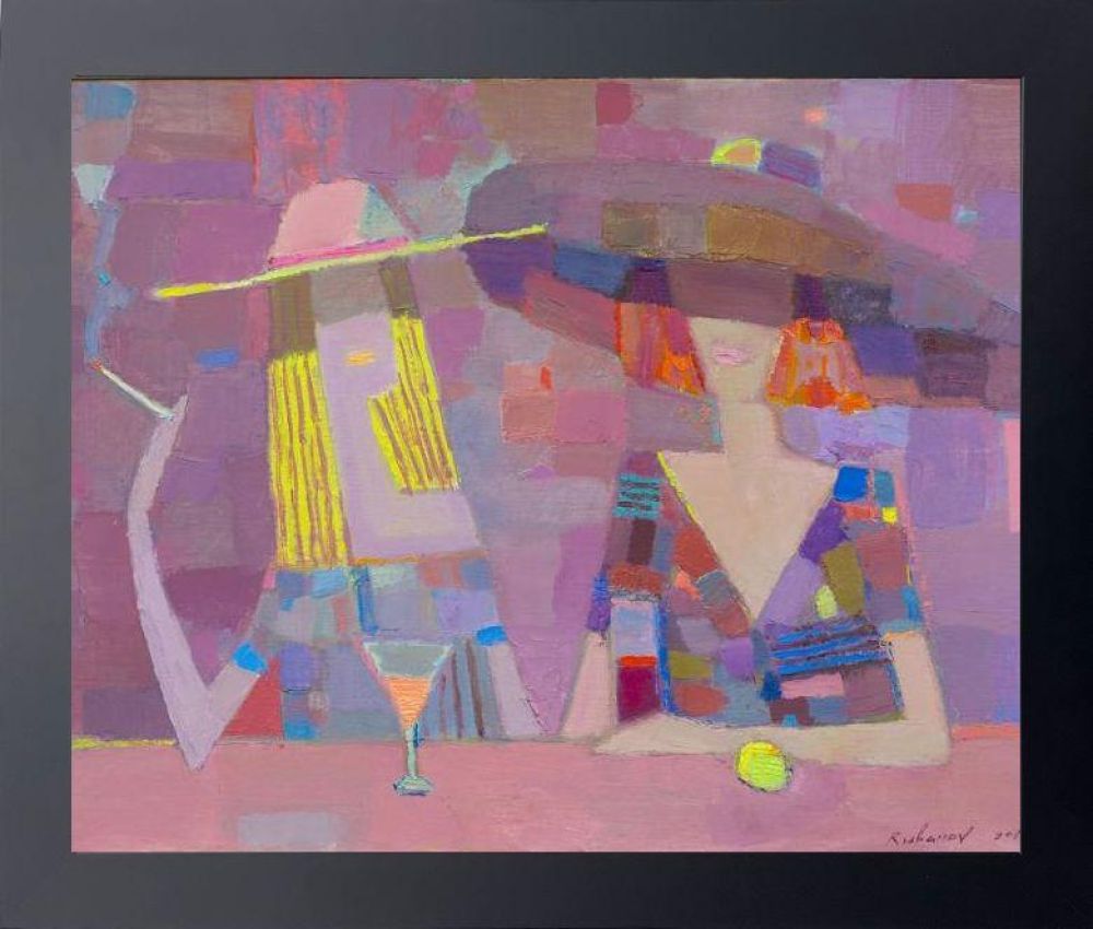 Amaretto Pre-framed - Flat Black Studio Frame 20"X24"